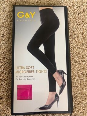 3 for $20 G&Y Fashion Ultra Soft Microfiber Tights - Rose Red/Pink. Size Medium